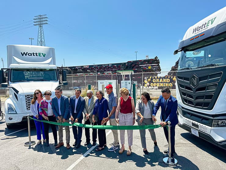 WattEV Opens Port of Long Beach Charging Station